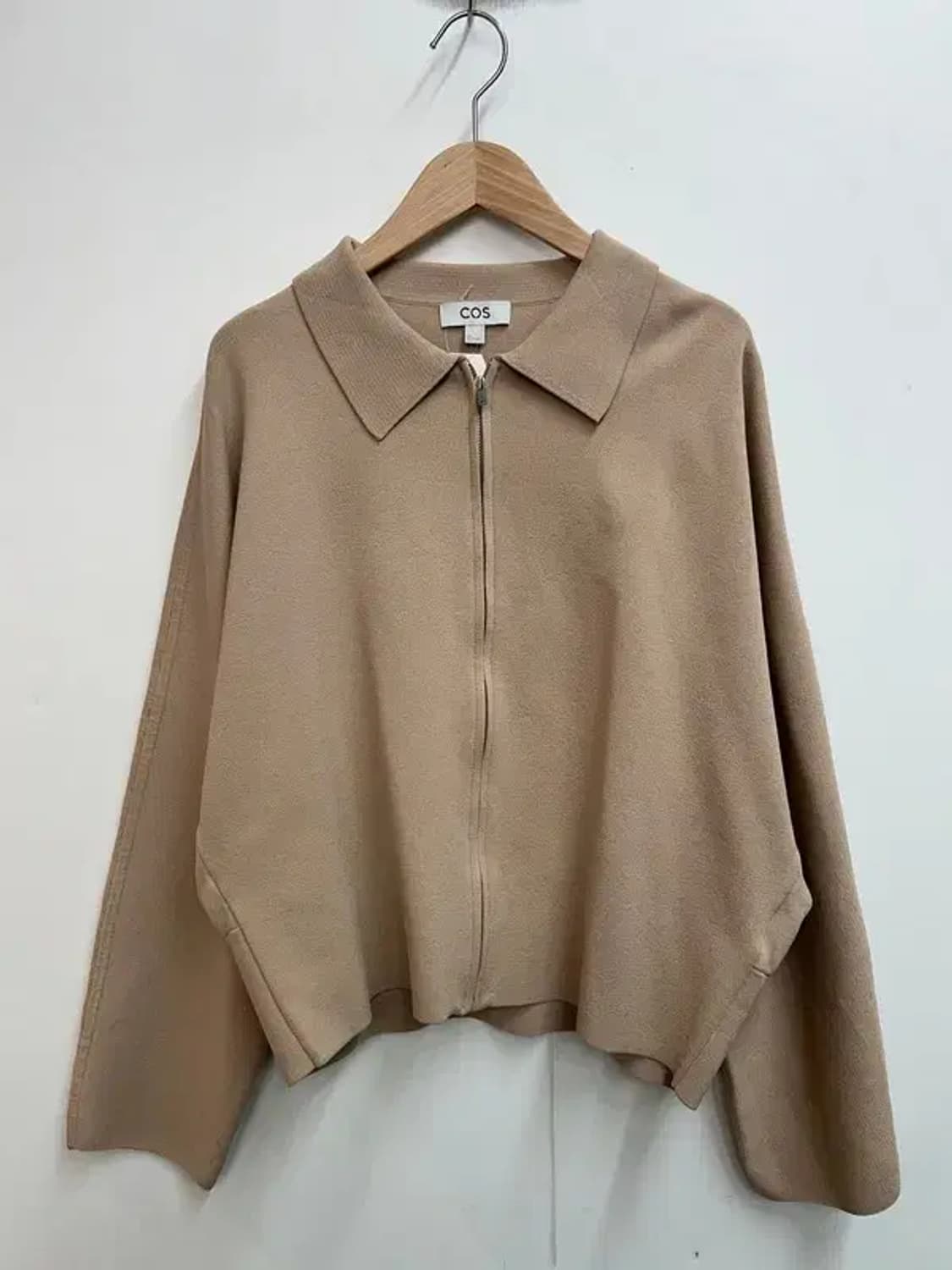 라지 COS 코스 니트 집업 자켓 베이지 상품이미지2