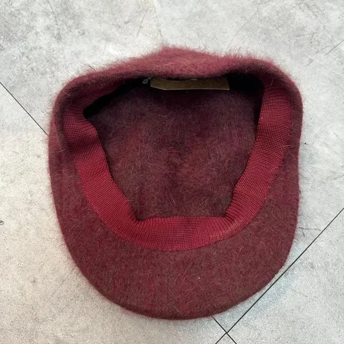 JPN 빈티지 앙고라 혼방 버건디 베레모 상품이미지6