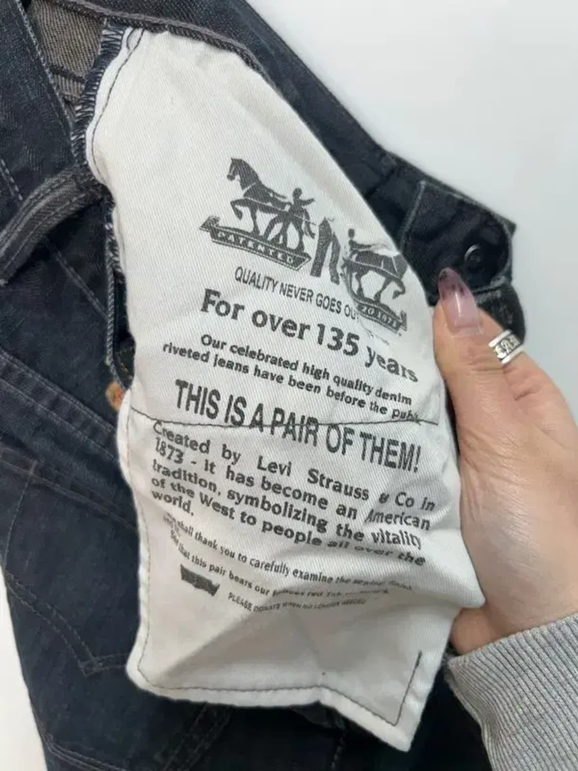 28 리바이스 511 블랙진 워싱 데님 팬츠 상품이미지5