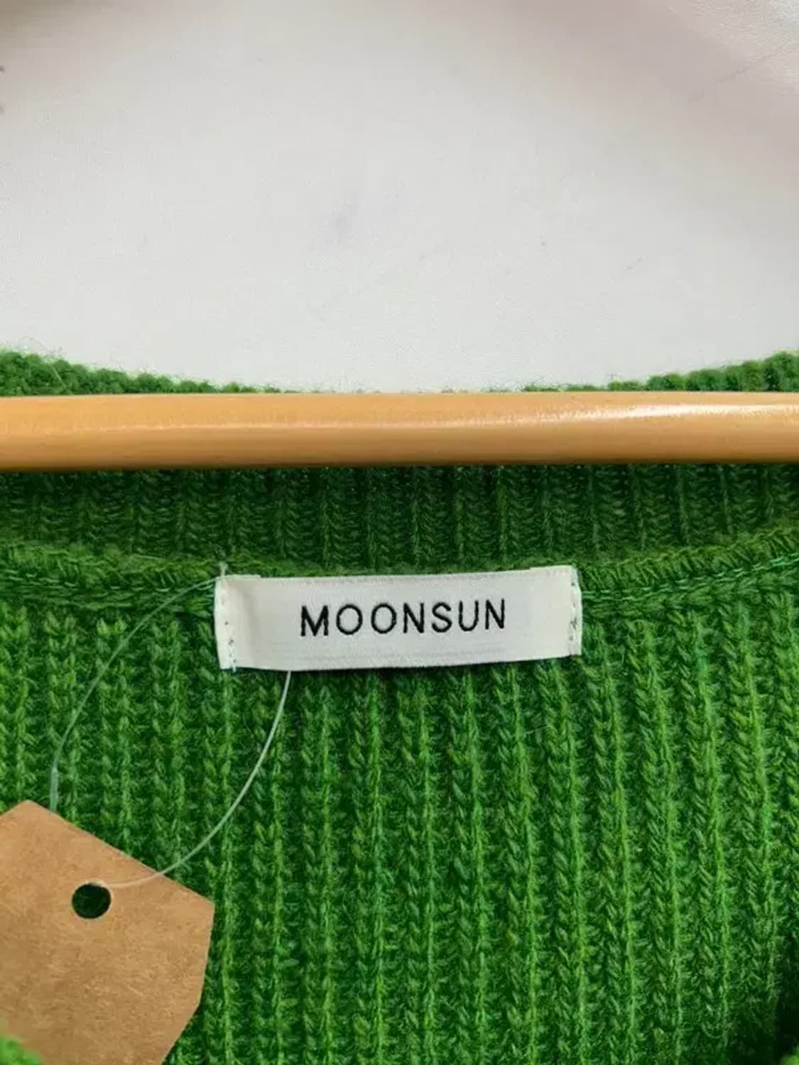 미디움 봄 문선 유니섹스 아가일 홀 니트 베스트 포레스트 색상 상품이미지5