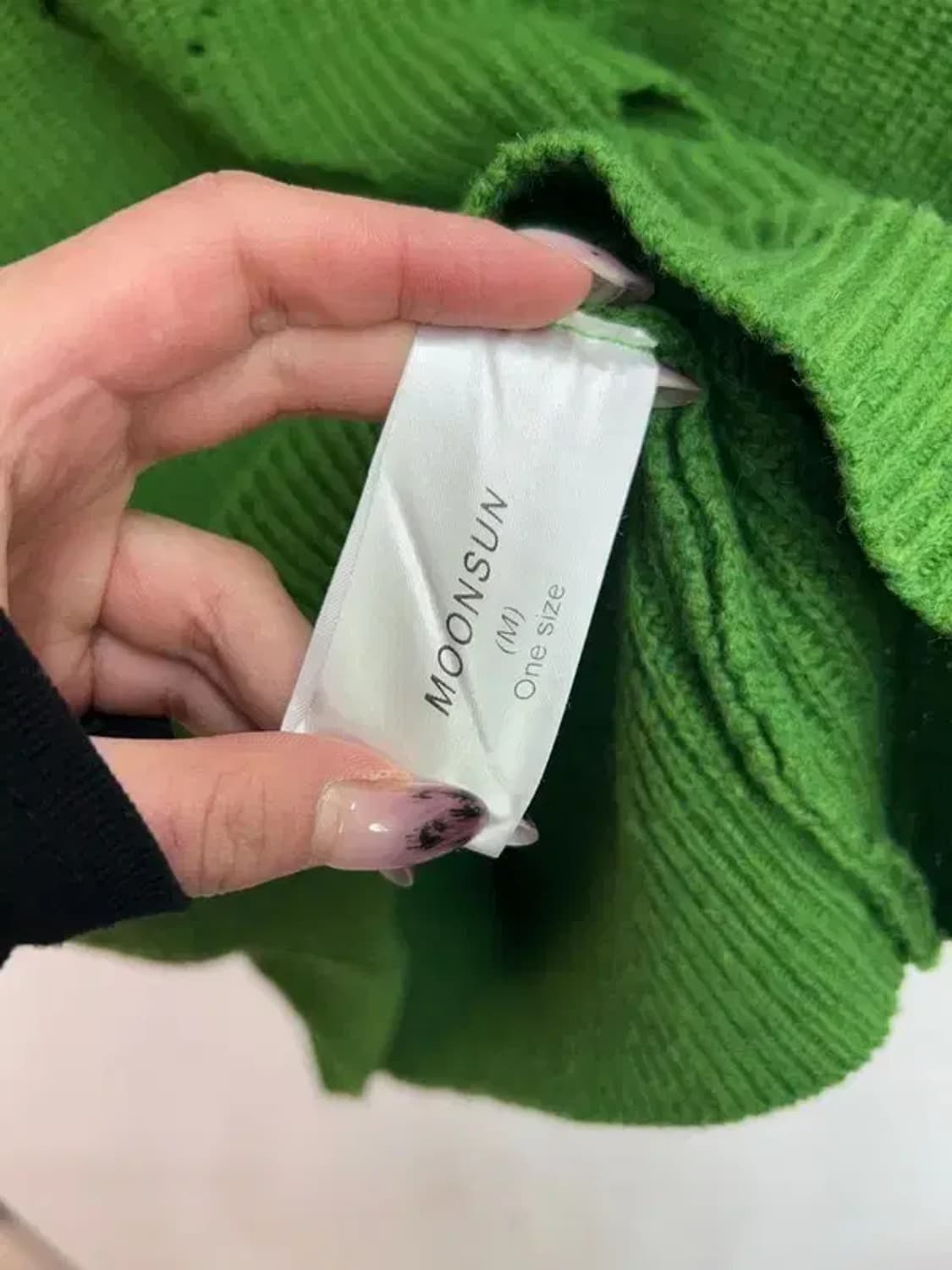 미디움 봄 문선 유니섹스 아가일 홀 니트 베스트 포레스트 색상 상품이미지6