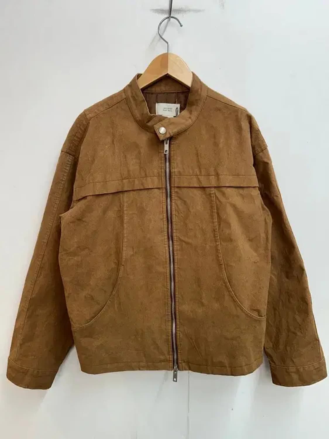 라지 라퍼지스토어 브라운 스웨이드 해링턴 바이커 자켓 상품이미지2