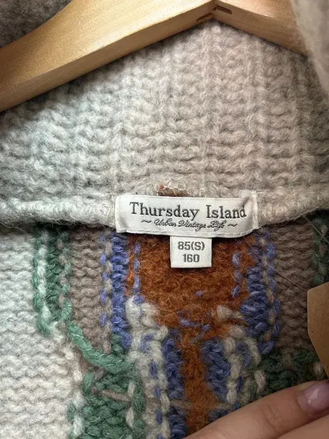 스몰 Thursday Island 써스데이아일랜드 여성 니트 조끼 가디건 상품이미지6