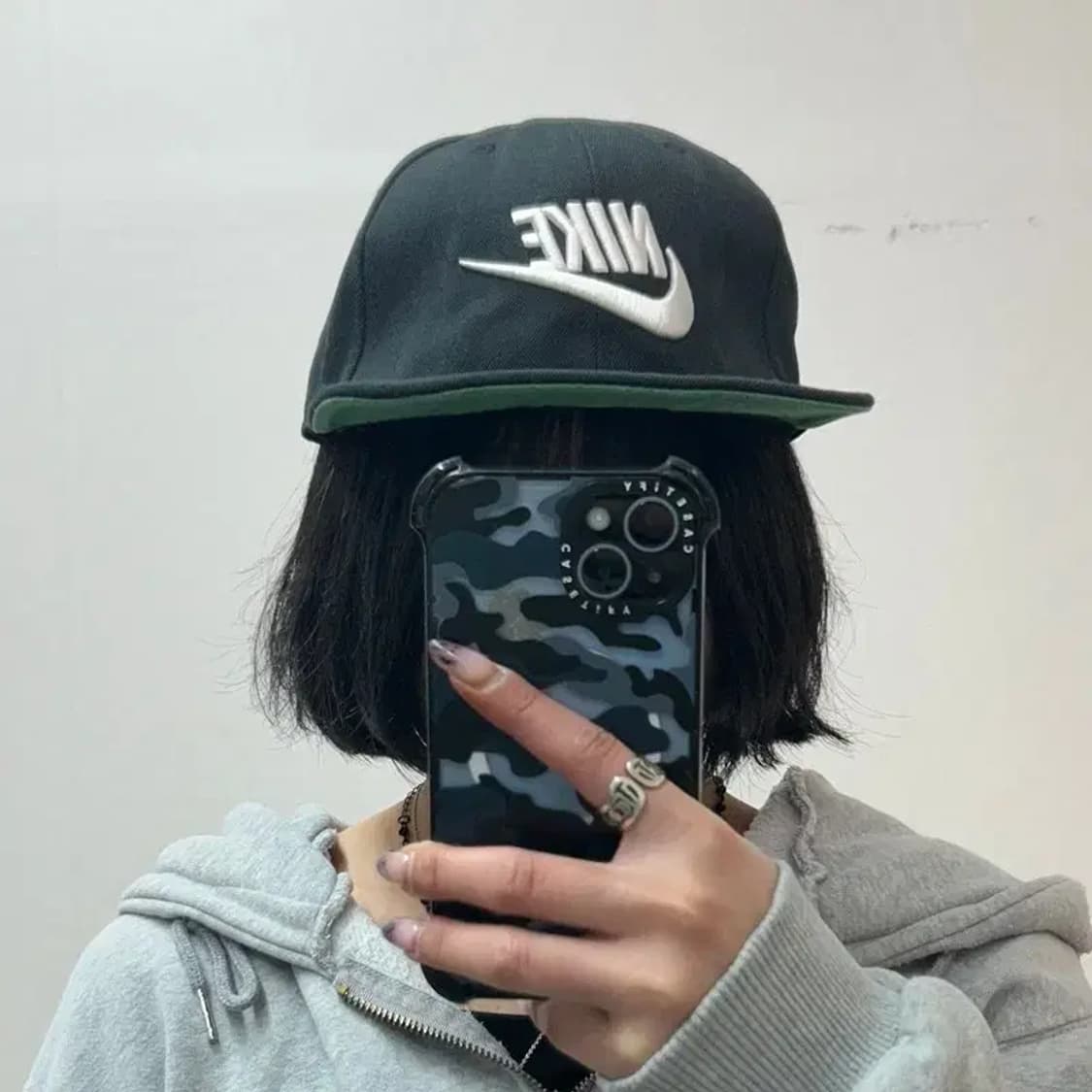 OS 나이키 드라이핏 자수 로고 스냅백 상품이미지1