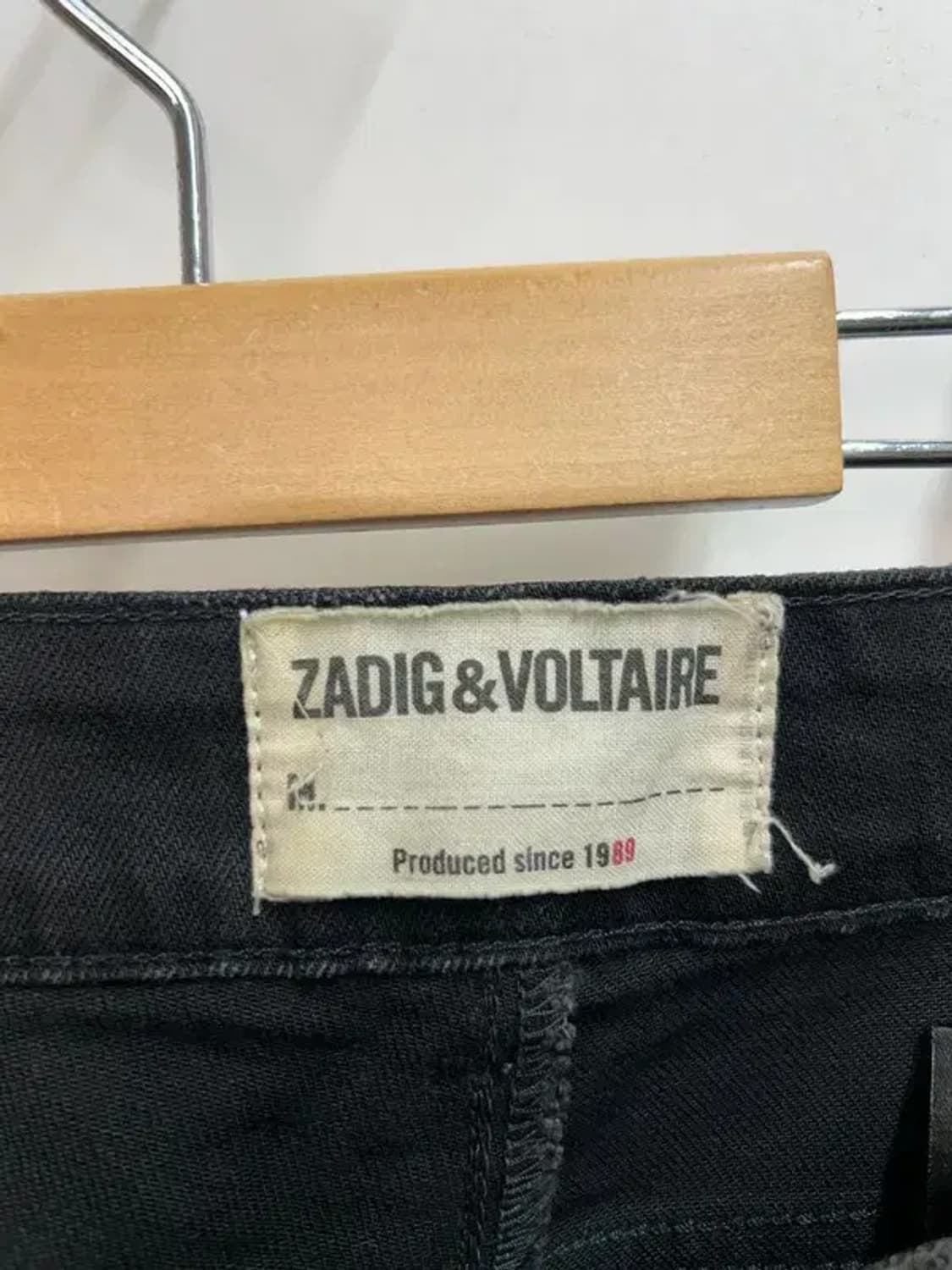 미디움 쟈딕앤볼테르 스트라스 흑청 슬림핏 데님 팬츠 상품이미지6