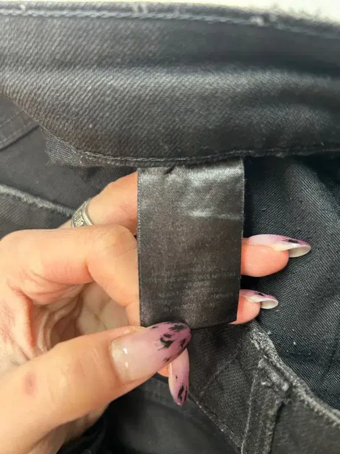 미디움 쟈딕앤볼테르 스트라스 흑청 슬림핏 데님 팬츠 상품이미지7