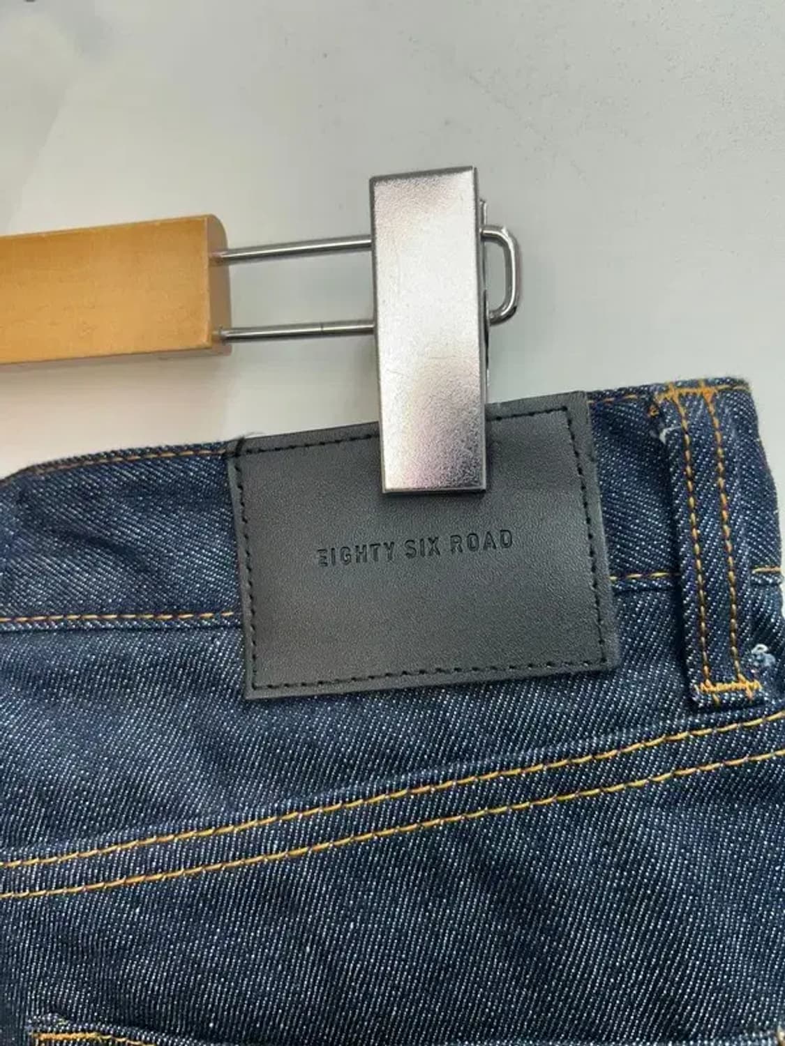 30 86로드 세미 와이드 생지 데님 팬츠 상품이미지10