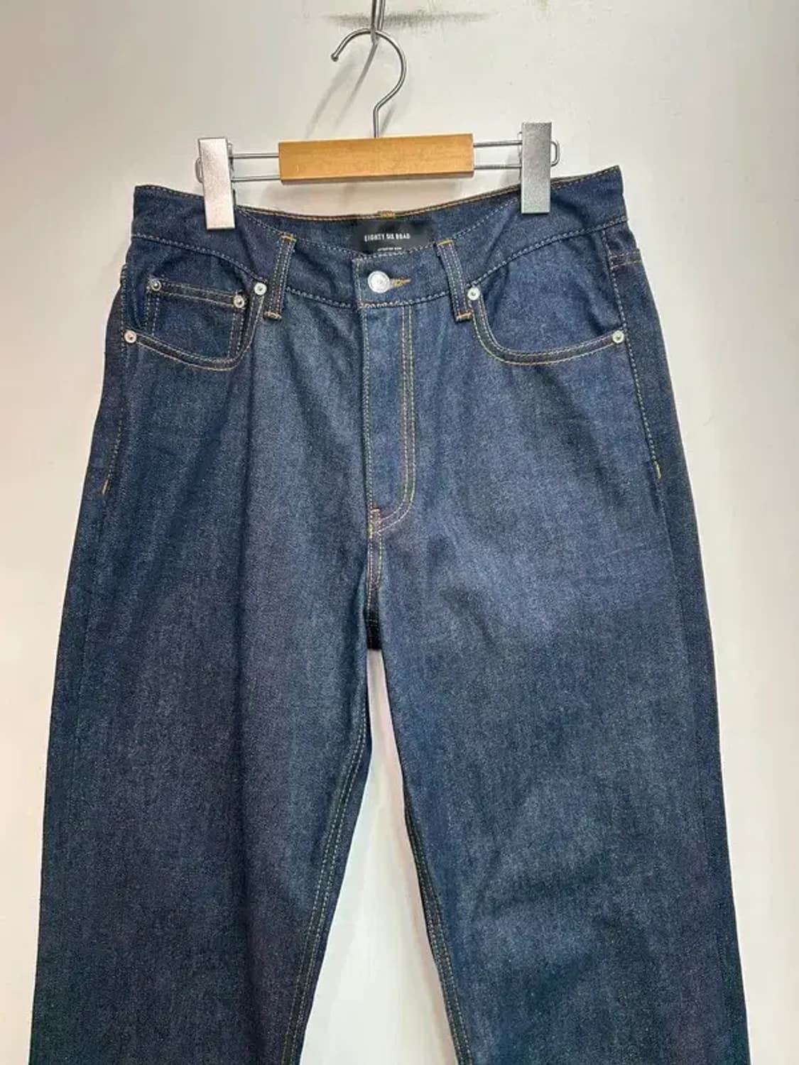 30 86로드 세미 와이드 생지 데님 팬츠 상품이미지4