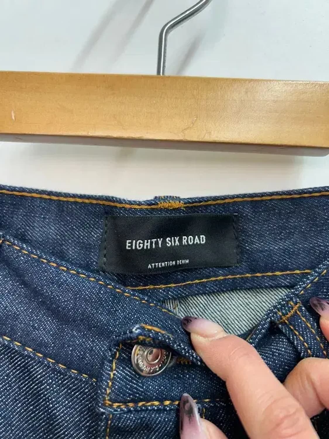 30 86로드 세미 와이드 생지 데님 팬츠 상품이미지5