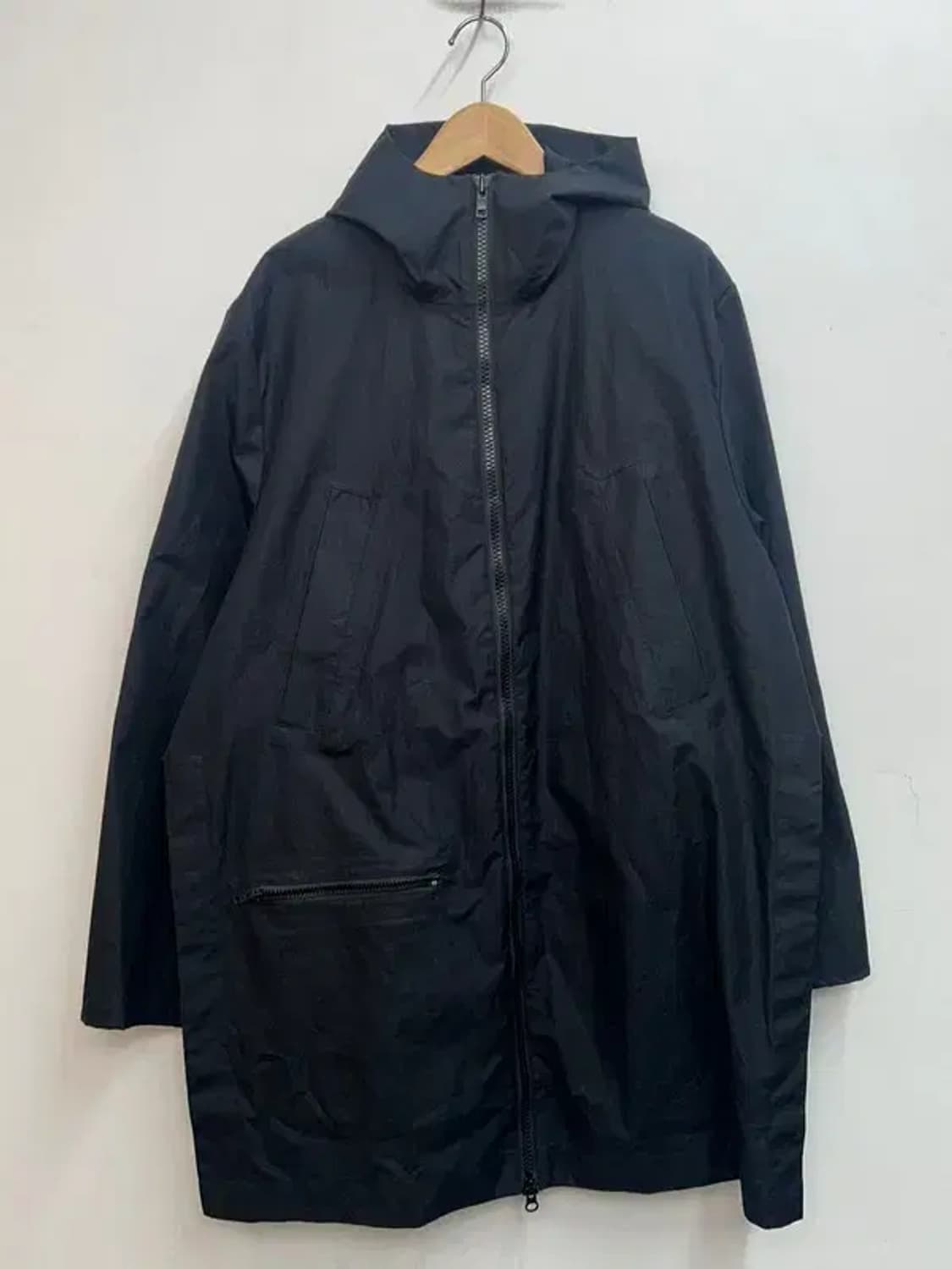 미디움 Y-3 나일론 롱 재킷 블랙 상품이미지2