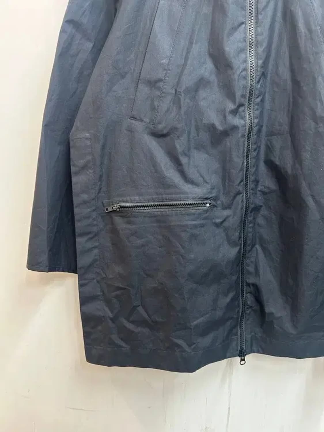 미디움 Y-3 나일론 롱 재킷 블랙 상품이미지3