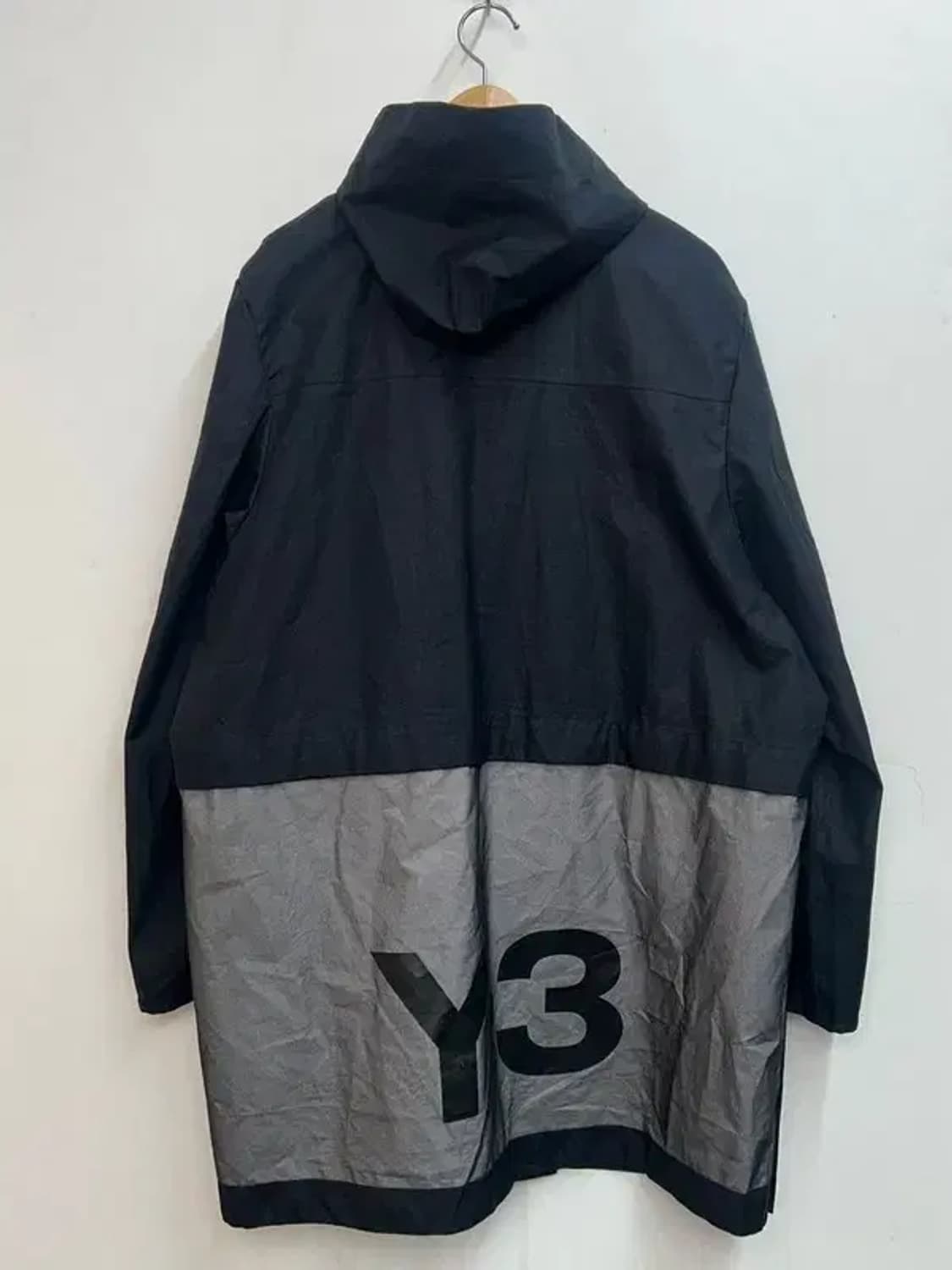 미디움 Y-3 나일론 롱 재킷 블랙 상품이미지8