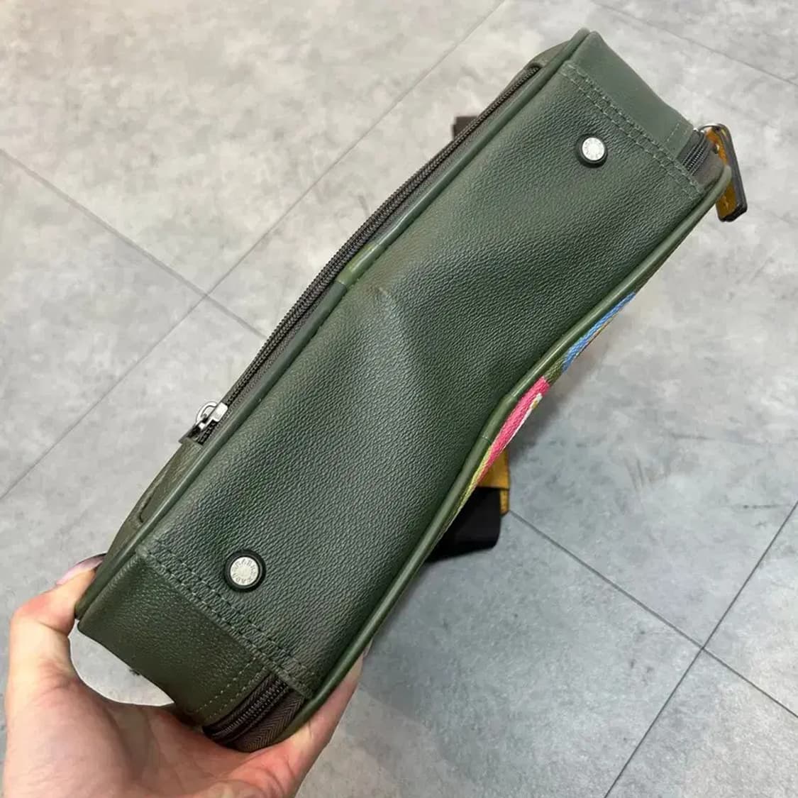 OS 브레라 패치워크 디자인 크로스백 카키 상품이미지8