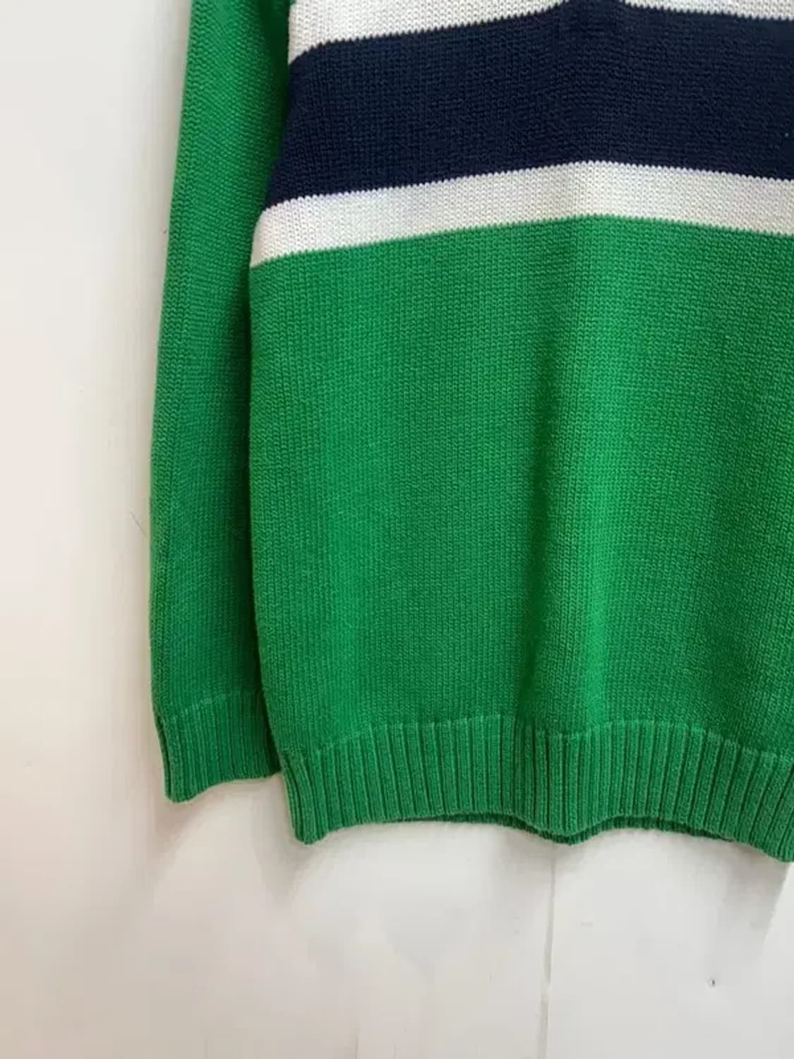 XL 폴로 랄프 로렌 반집업 아노락 니트 그린 상품이미지3