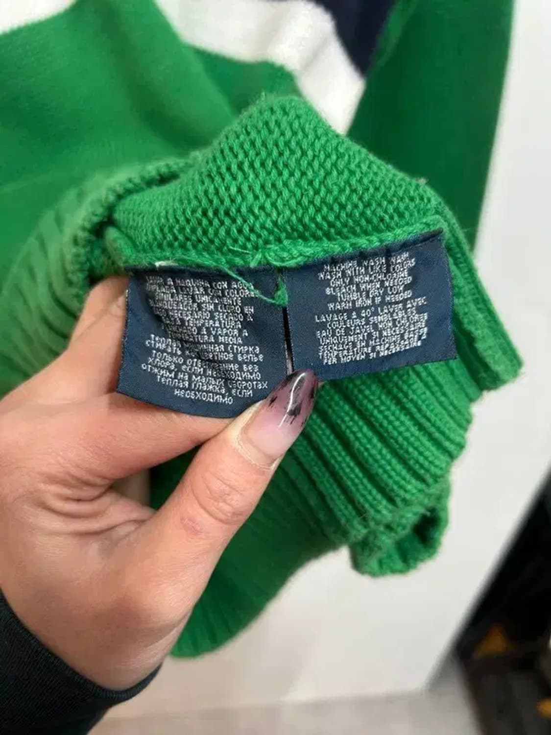 XL 폴로 랄프 로렌 반집업 아노락 니트 그린 상품이미지8