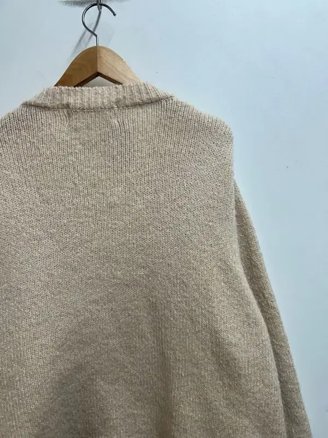 프리 지프 오버핏 스피릿 아이보리 패치 니트 가디건 상품이미지10