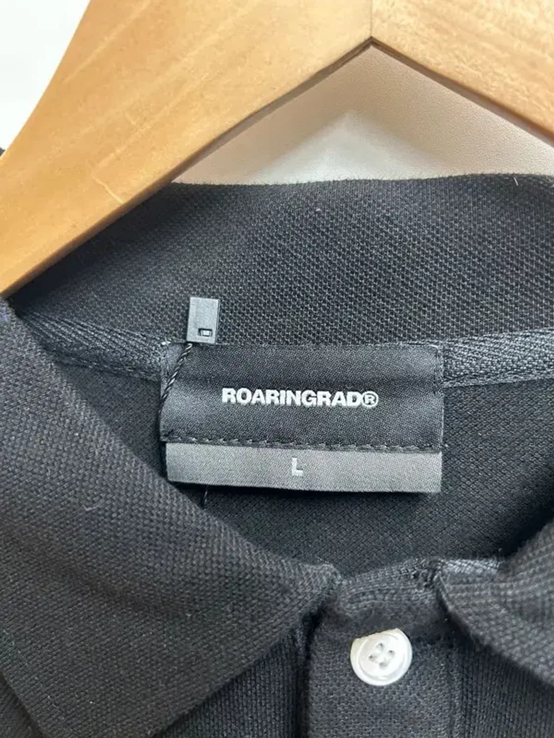 라지 새상품 로어링라드 레이어드 피케이 롱 슬리브 블랙 상품이미지5