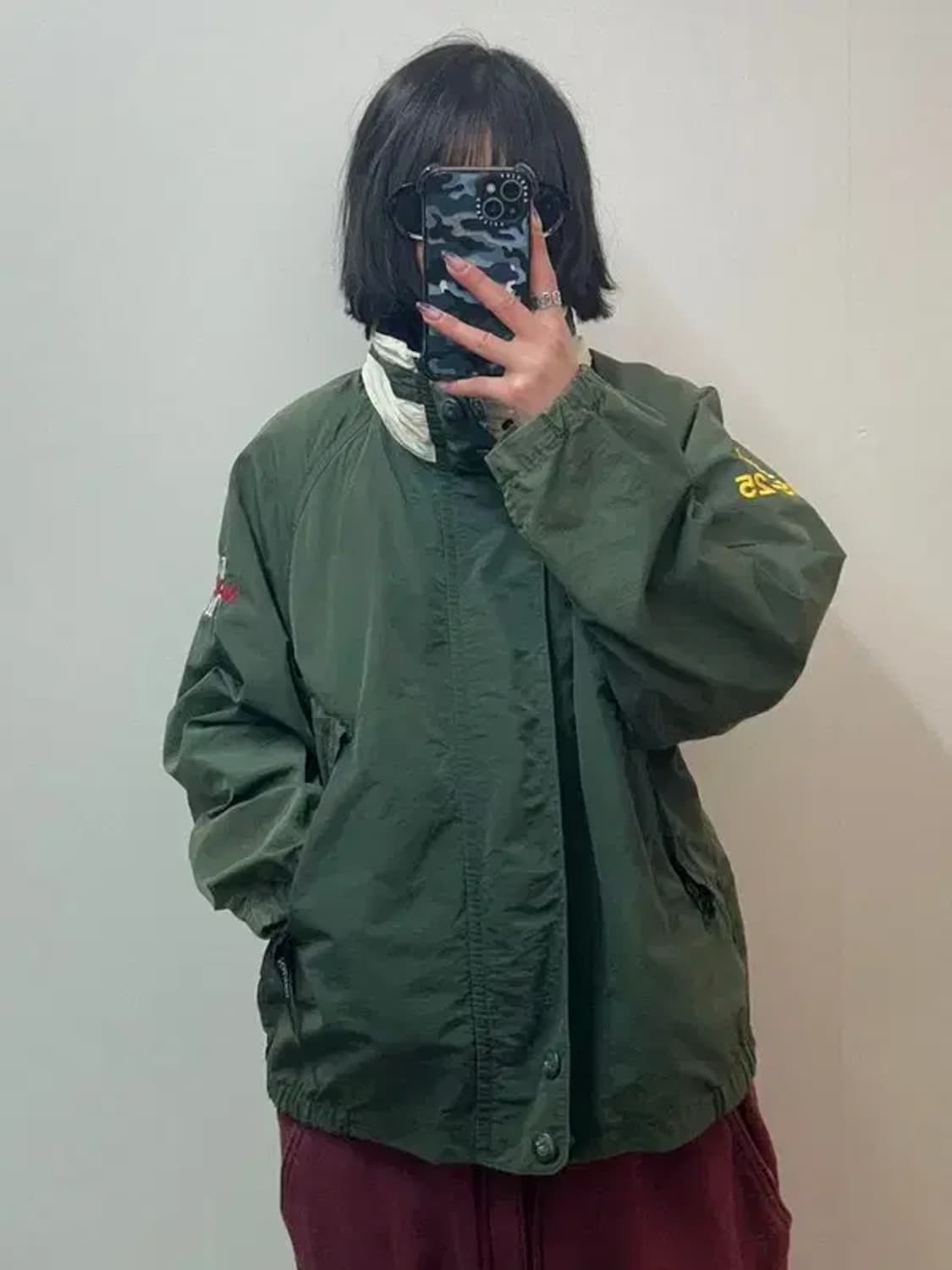 95 노티카 90s 올드스쿨 그린 바람막이 봄버 재킷 상품이미지1