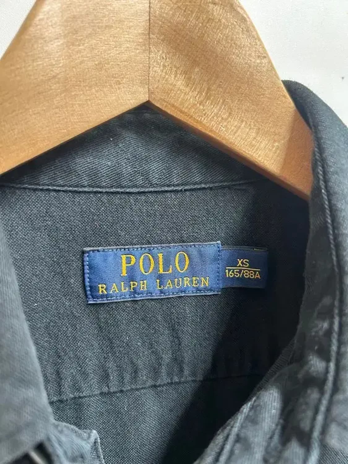 XS 폴로 랄프 로렌 뉴욕 옥스포드 스포츠 셔츠 블랙 상품이미지6