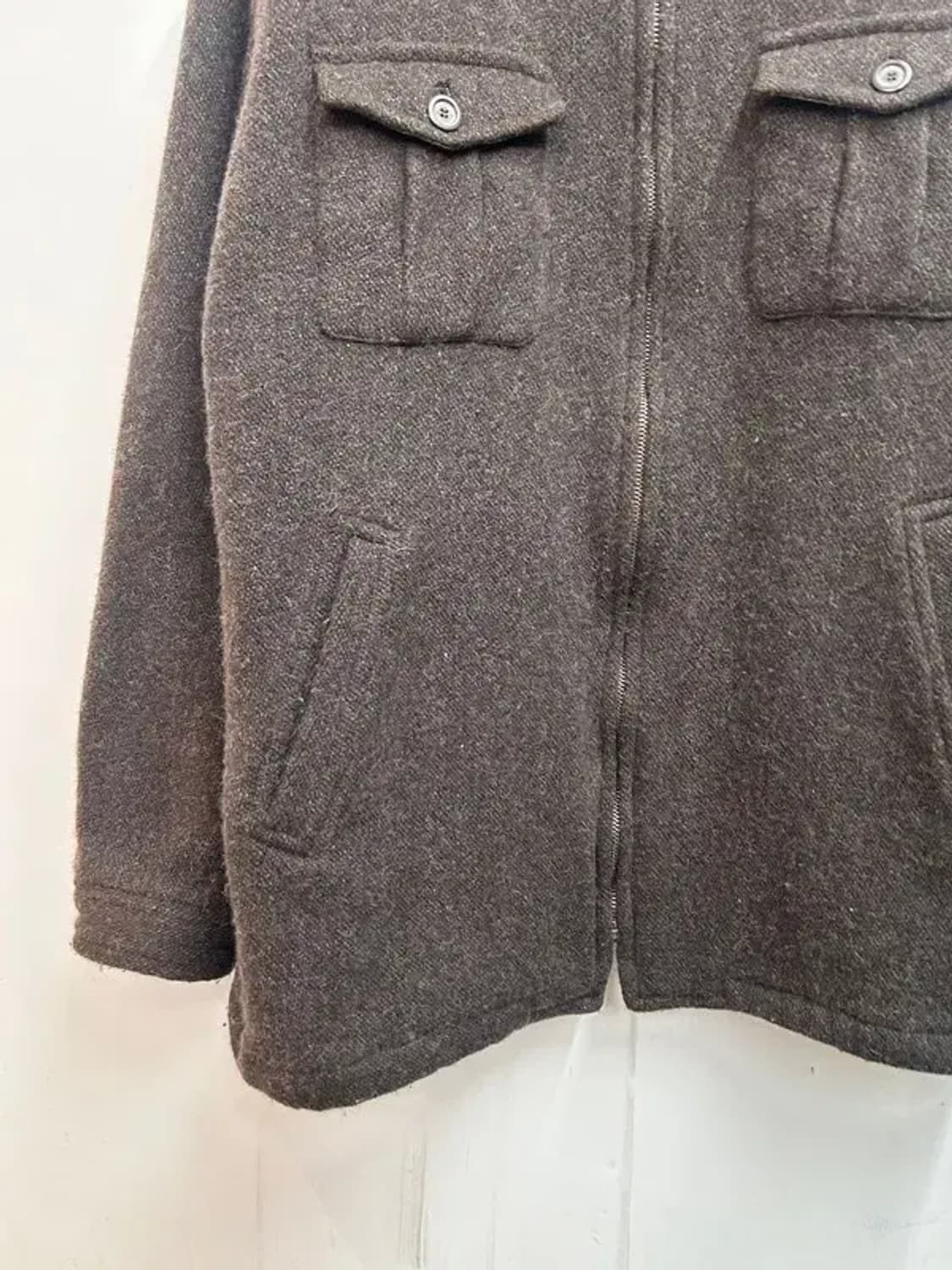 105 빈티지 옴파로스 울 혼방 기모 자켓 브라운 상품이미지3