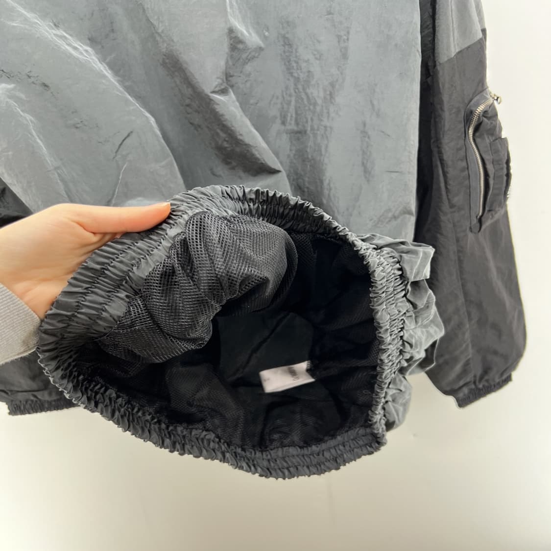 [중고] [L] 아조바이아조 나일론 봄버 고프코어룩 블 상품이미지6