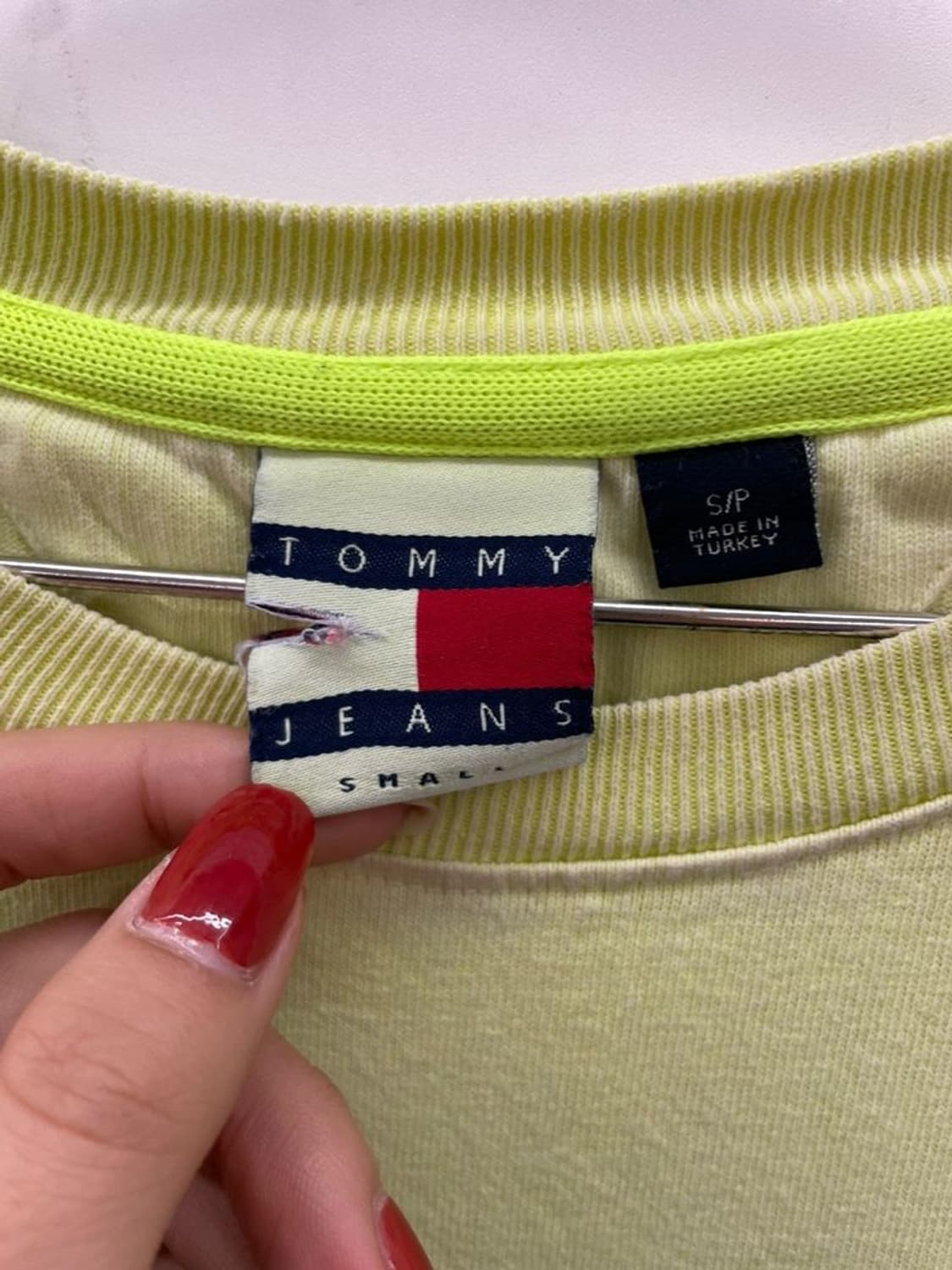 스몰 타미힐피거 진 5.0 우먼 90s 오버핏 로고 티셔츠 상품이미지7