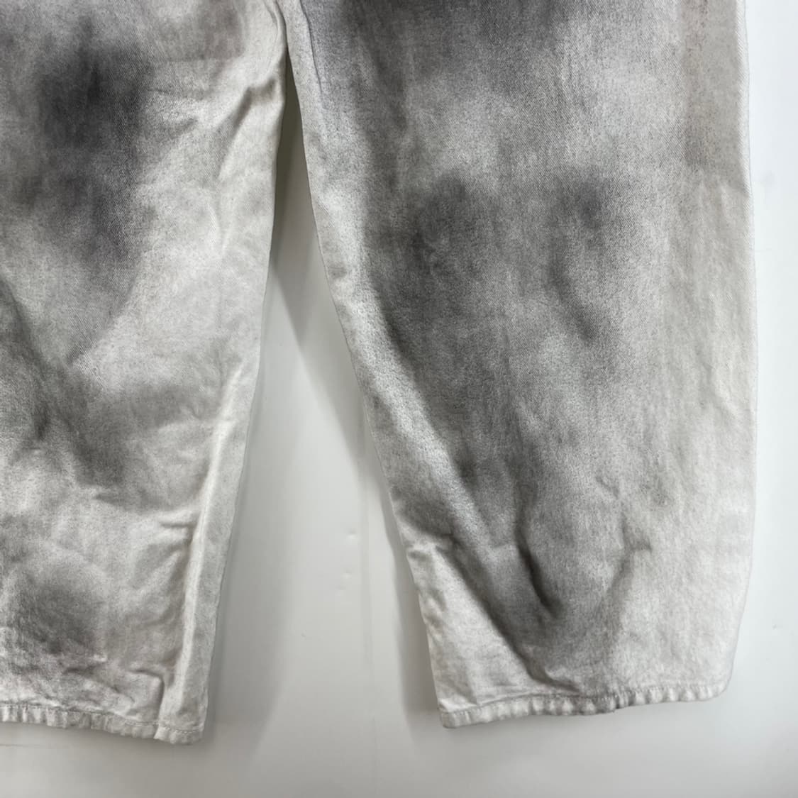 35 36인치 seeot 와이드 화이트 페인팅 팬츠 빈티지룩 y2k룩 상품이미지8