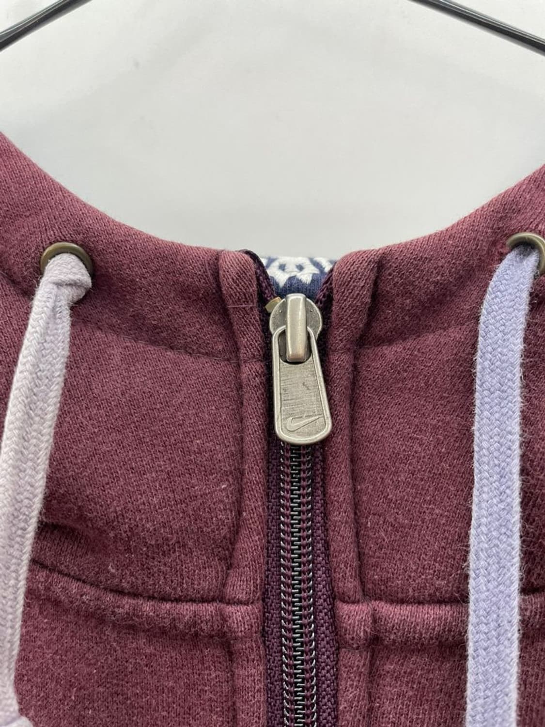 미디움 나이키 올드 투톤 버건디 맨유 집업 자켓 상품이미지6