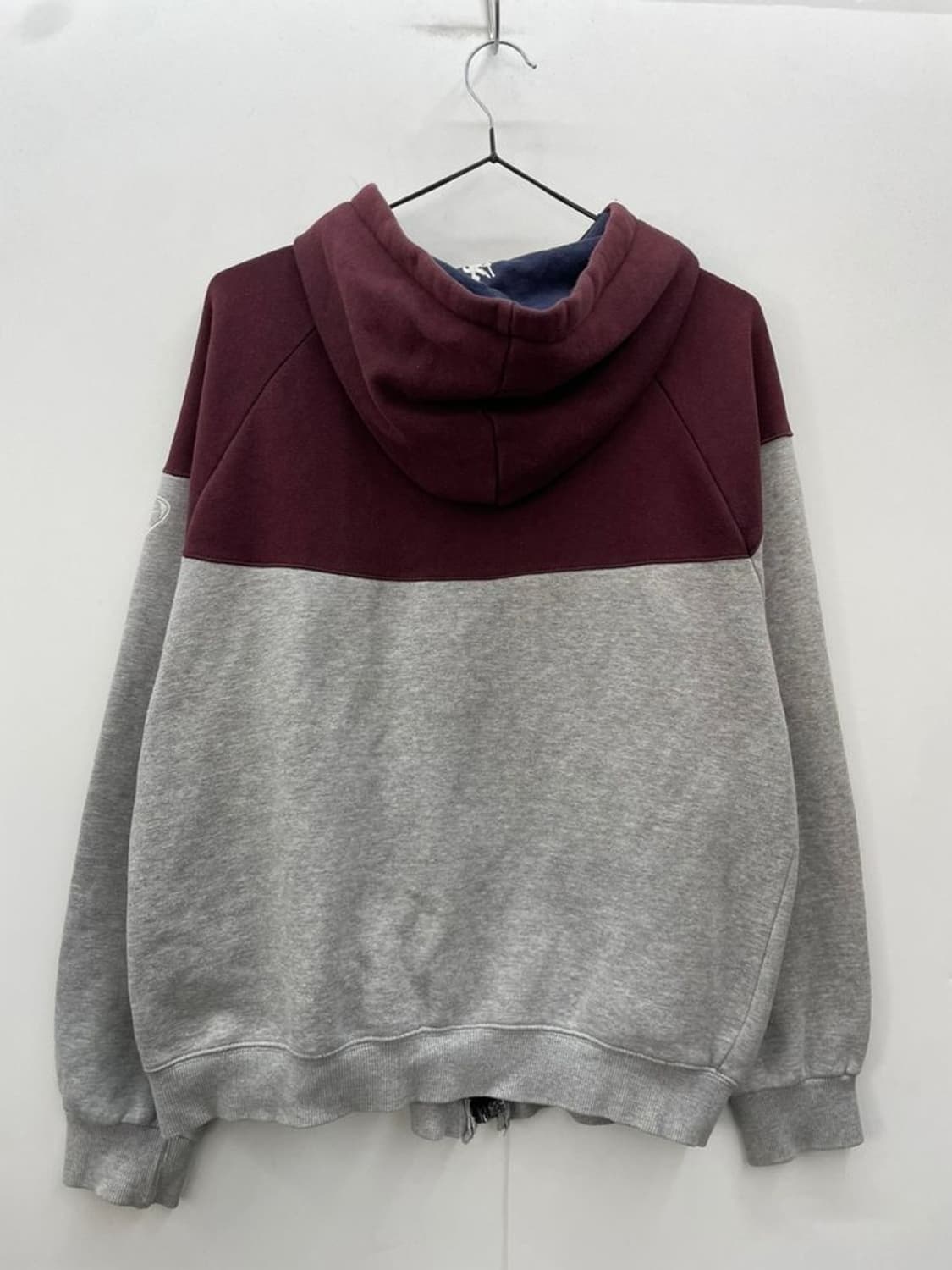 미디움 나이키 올드 투톤 버건디 맨유 집업 자켓 상품이미지3