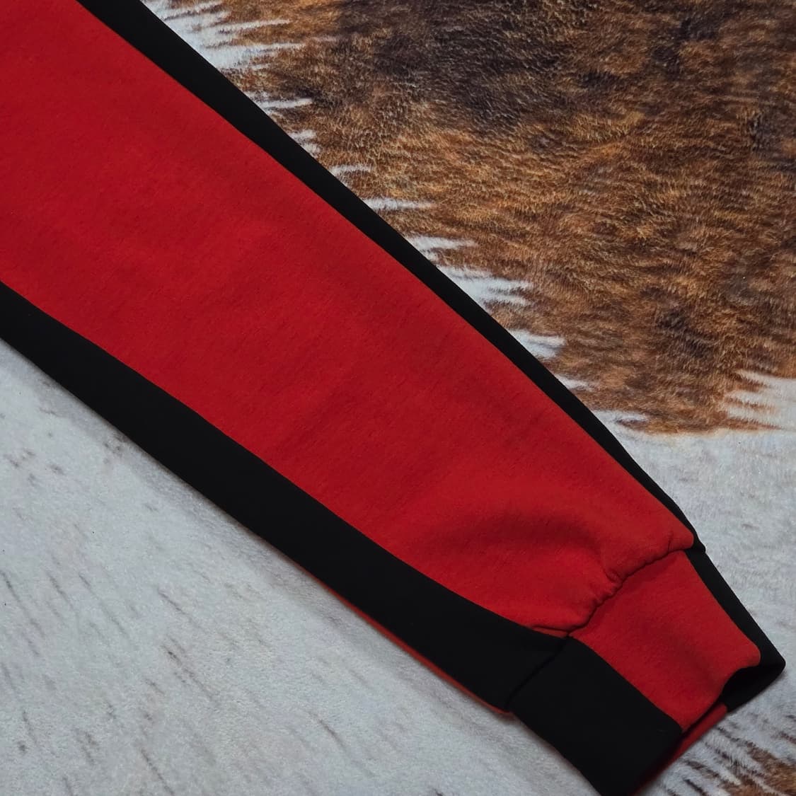 빈티지 레드 블랙 Y2K 펑크 져지 상품이미지3