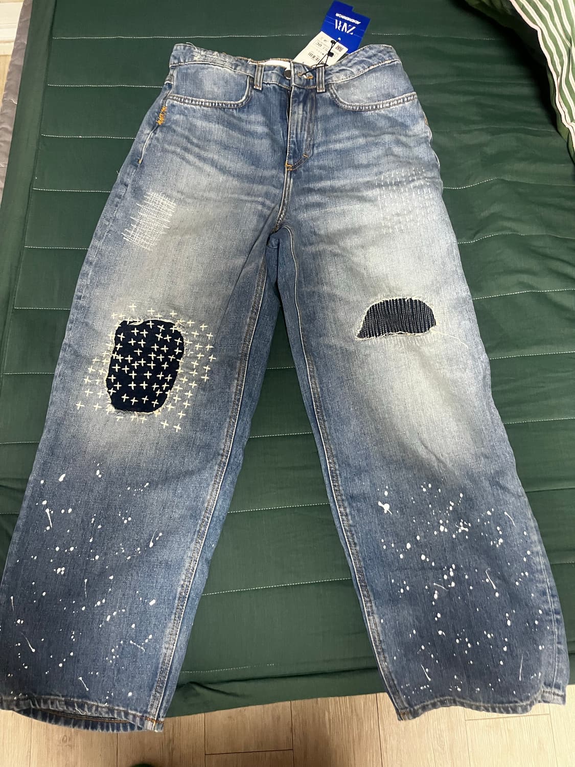 (새상품)자라X아더에러 패치워크 진 블루 상품이미지2