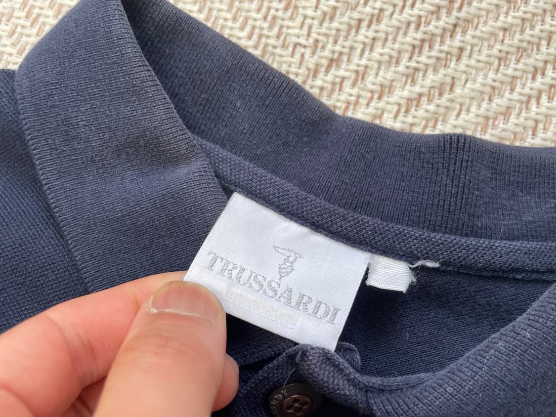 트루사르디 이태리 네이비 카라 반팔티셔츠 J04403 상품이미지3