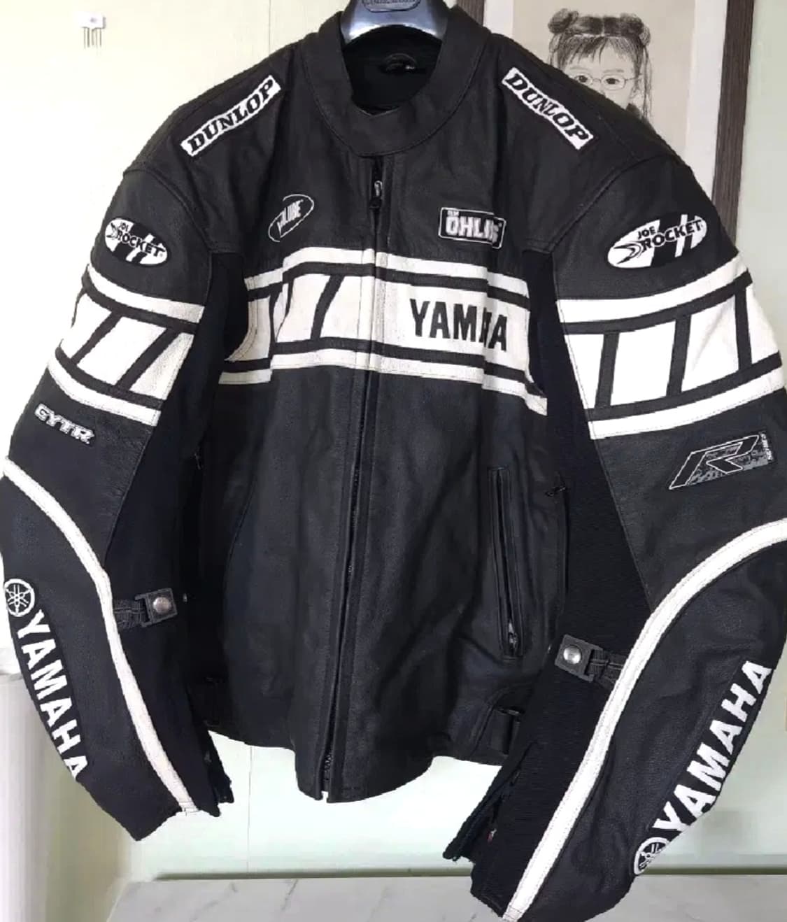 야마하 레이싱 가죽자켓 50사이즈 판매 상품이미지1