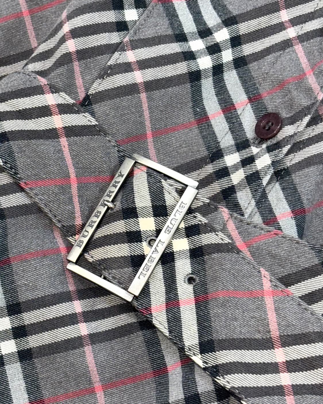 Burberry 버버리 블루라벨 그레이 노바체크 벨티드 셔츠 원피스 상품이미지6
