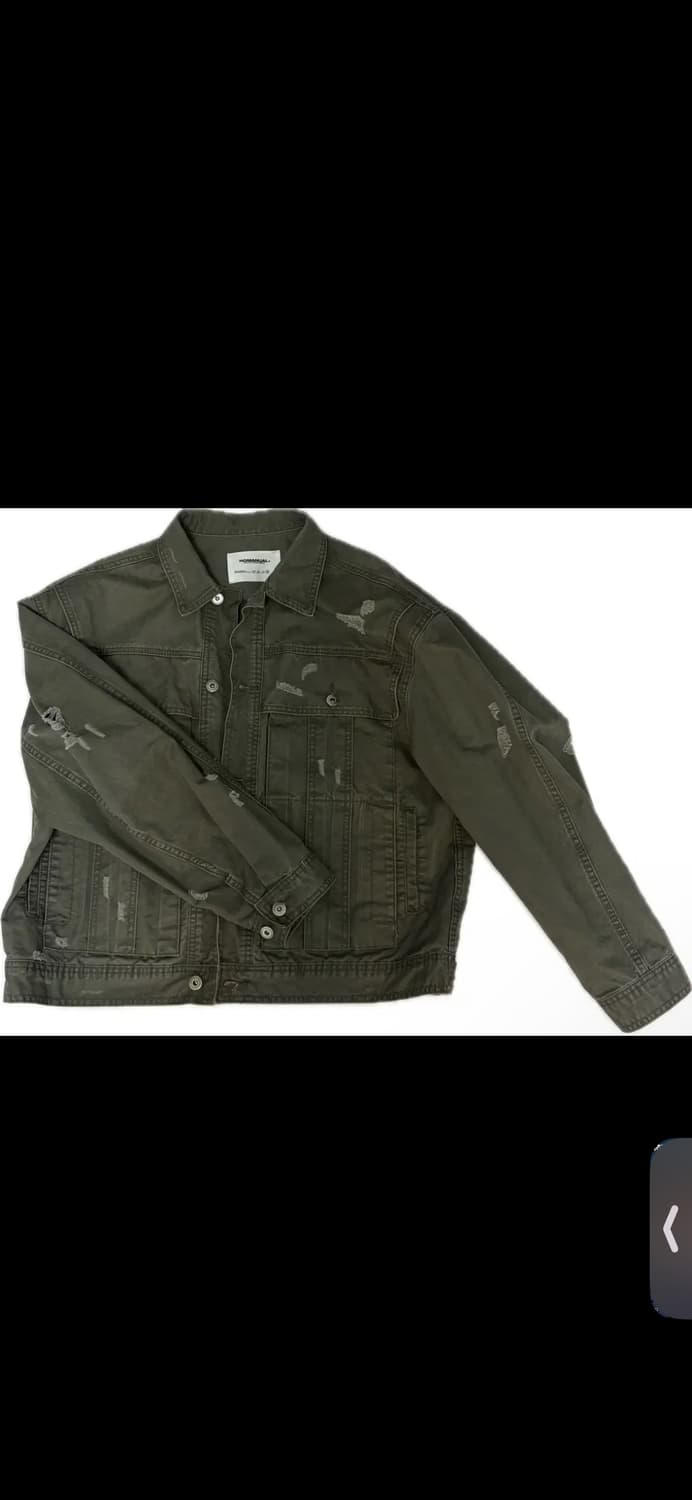 NOMANUAL I.P DAMAGED JACKET - KHAKI GRAY 상품이미지2