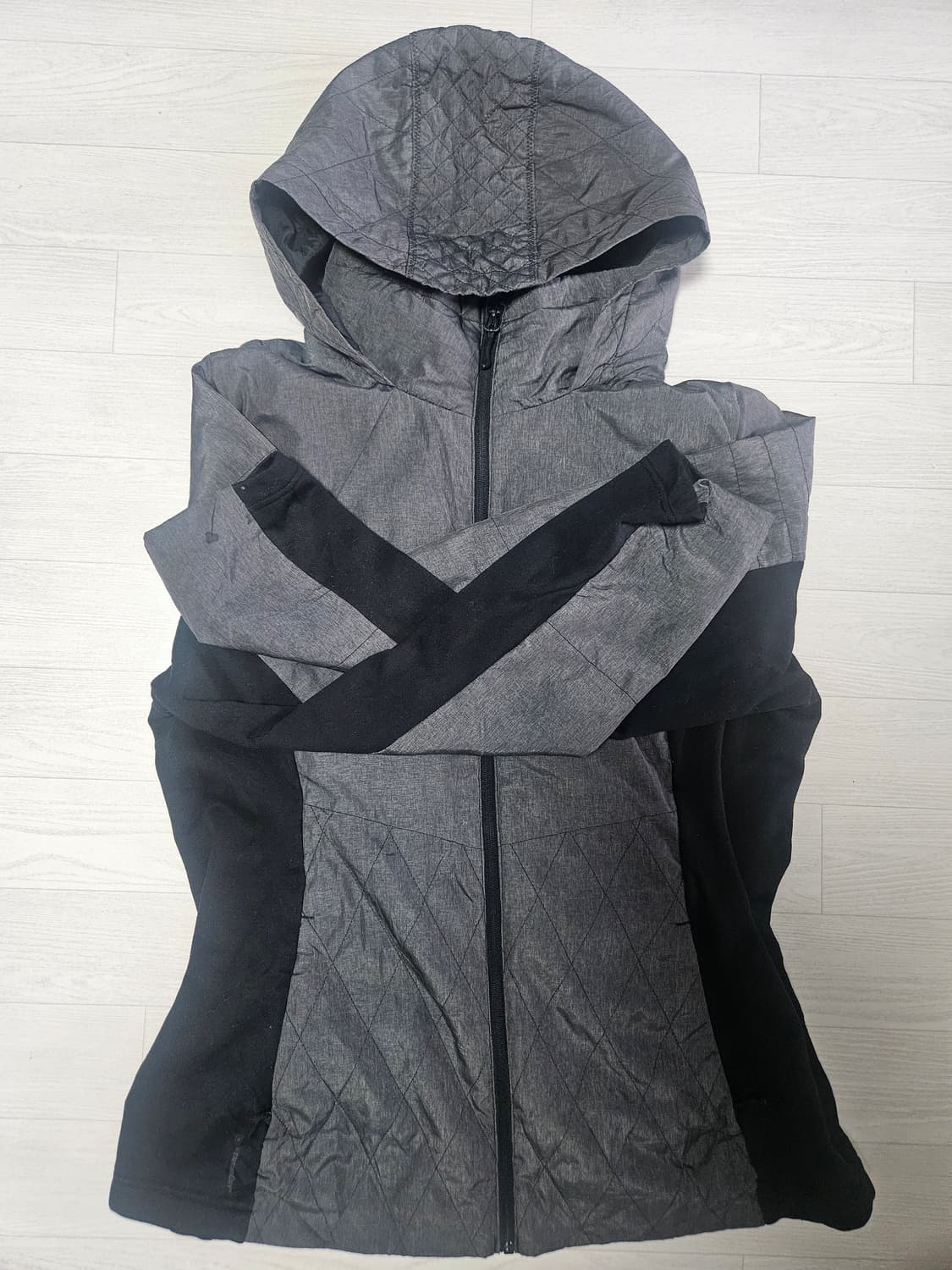 챔피온 후드 퀼팅 자켓 L 상품이미지5