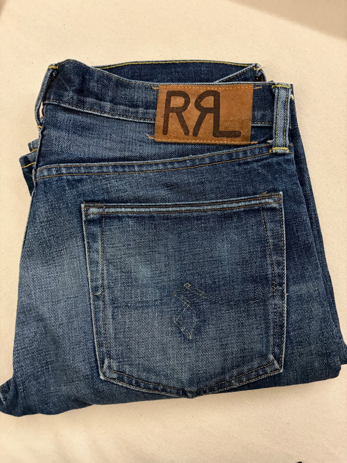 RRL 더블알엘 로우 스트레이트 셀비지 데님 32 상품이미지7