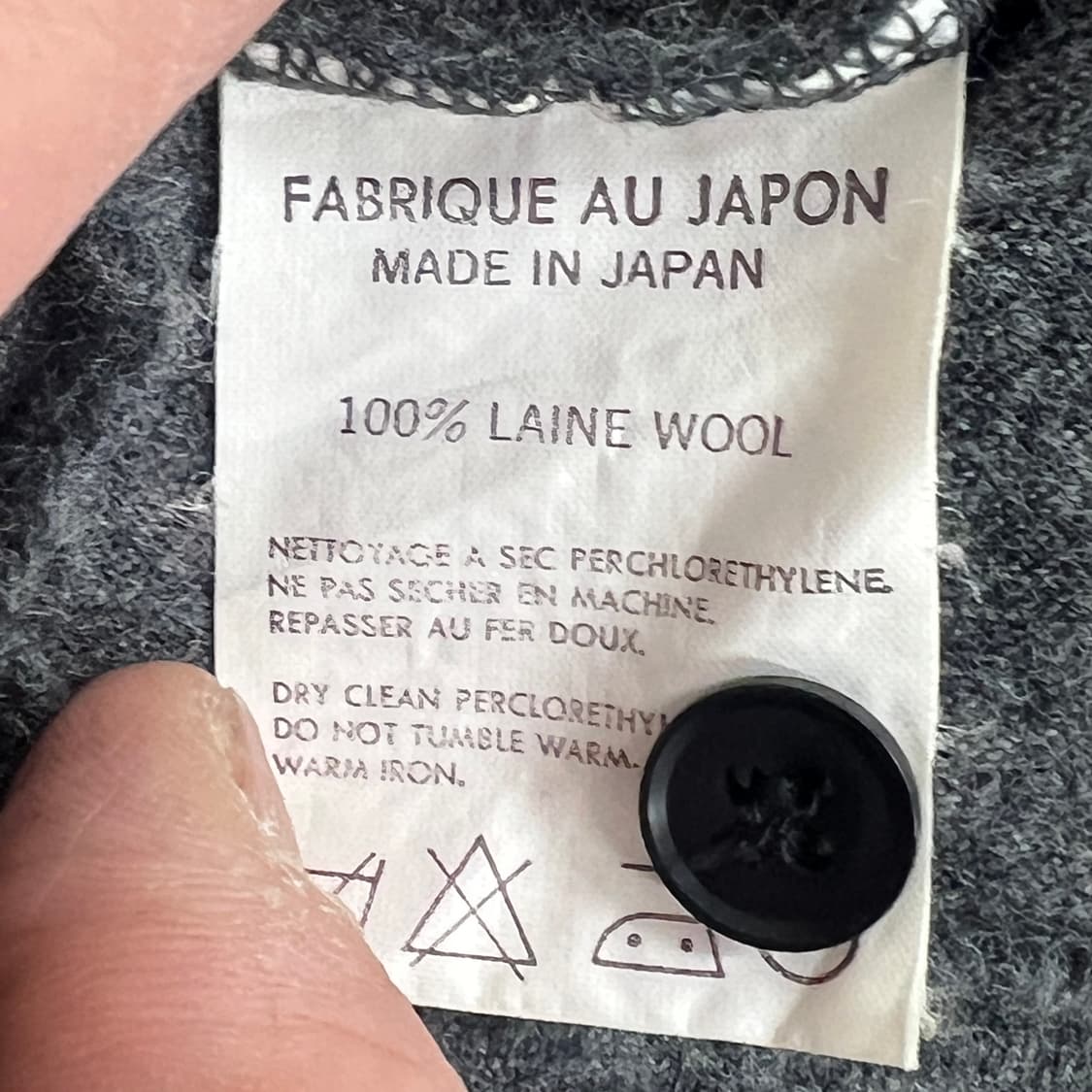 Y's for men 요지야마모토 그레이 카라 니트 스웨터  상품이미지8