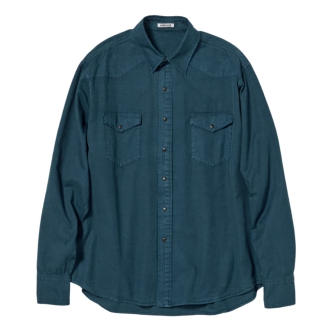 오라리 DYED FINX GABARDINE WESTERN SHIRT 상품이미지1