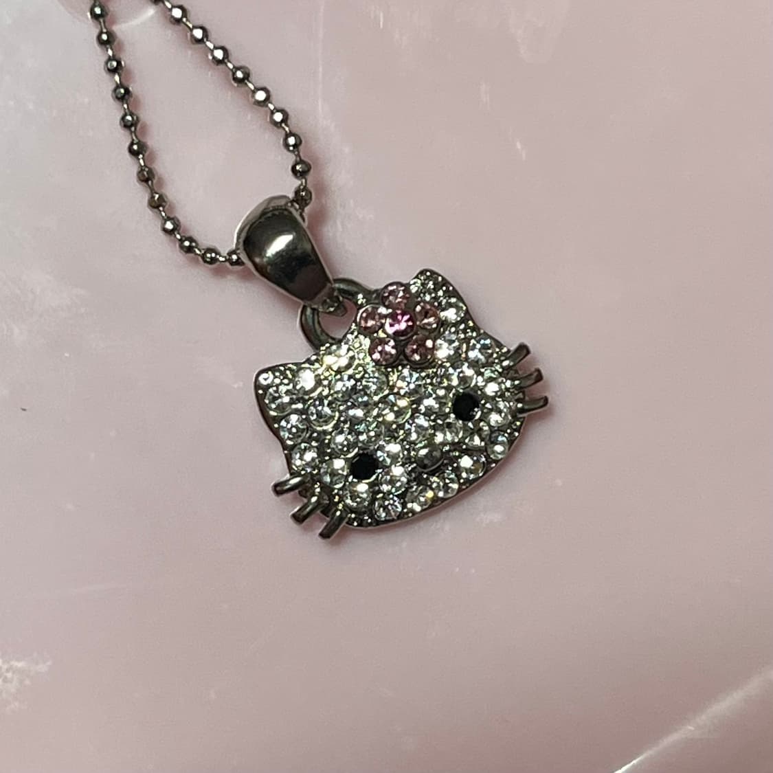 헬로키티 정품 큐빅 목걸이 러블리 빈티지 갸루 상품이미지2