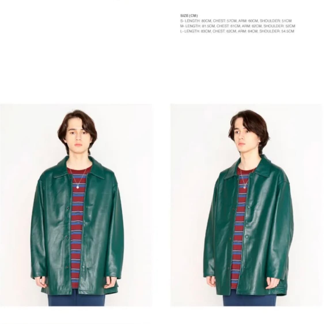 디스이즈네버댓 레더 코치 가죽 자켓 L 상품이미지5