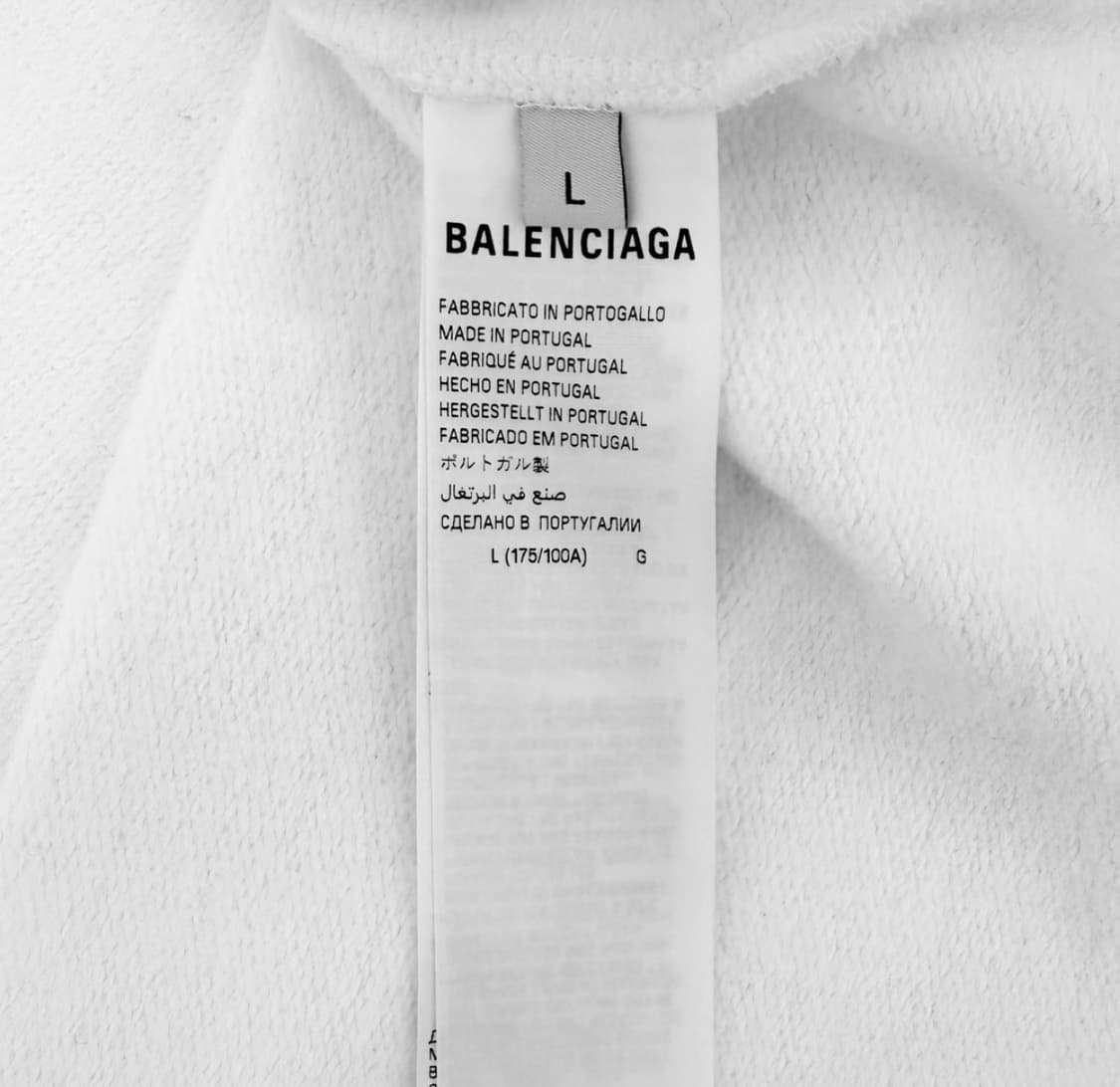 [L] 발렌시아가 남성 26ss 웻 브러시 아이콘 후드 집업 자켓 화이트 상품이미지8