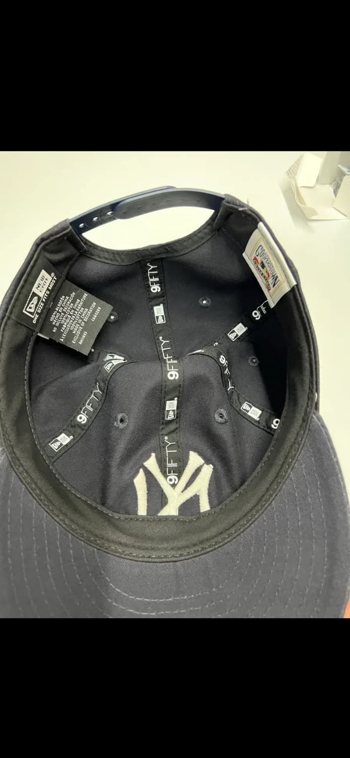 뉴에라 MLB 쿠퍼스타운 뉴욕 양키스 레트로 크라운 스트랩백 네이비 상품이미지5