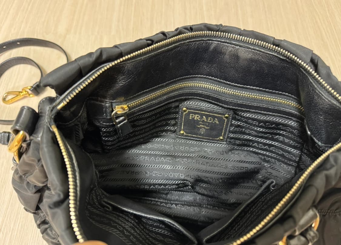 Prada 프라다 고프레 블랙 상품이미지4