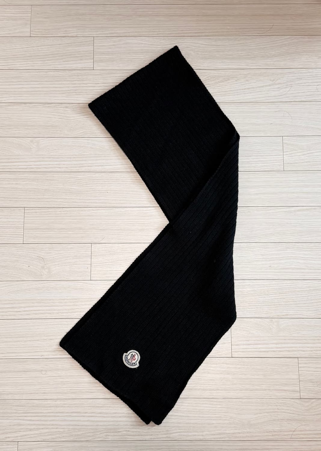 (OS)몽클레어 울 머플러 블랙 상품이미지1