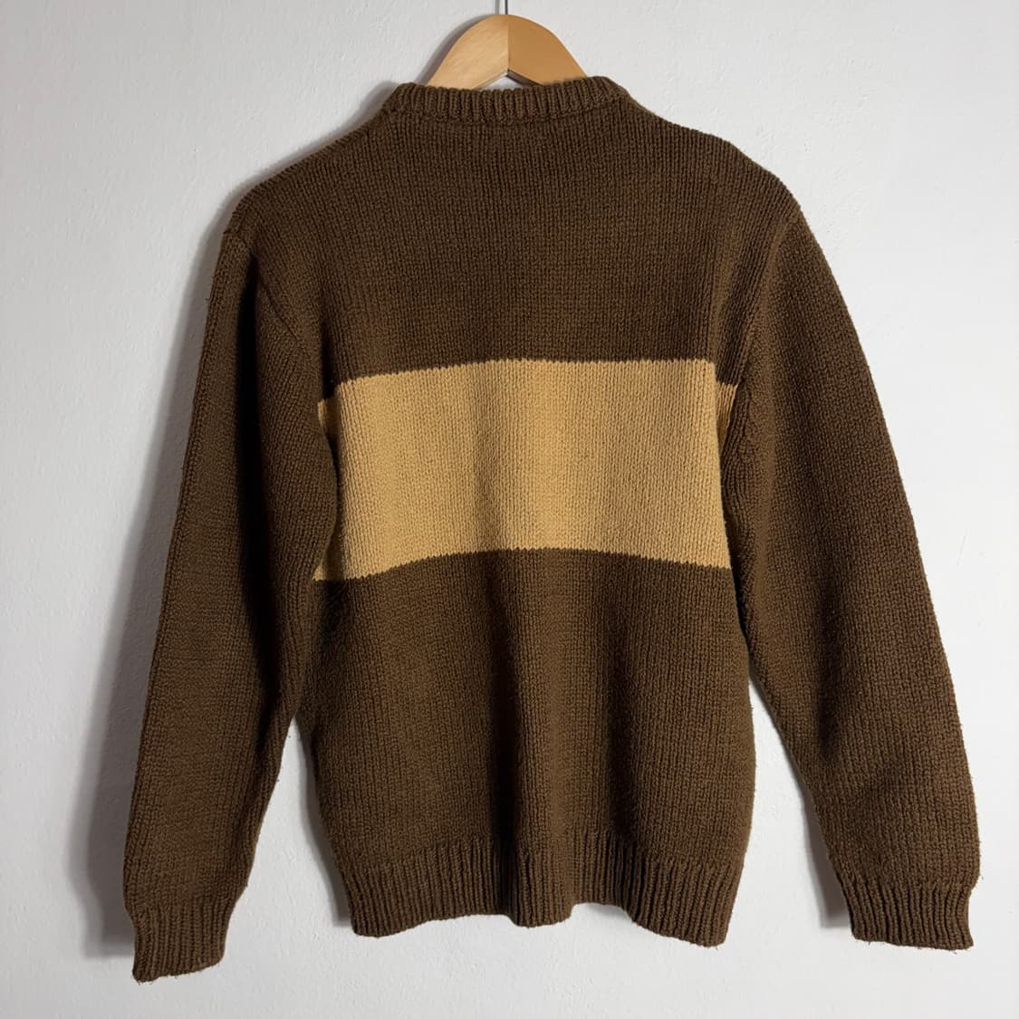 제이크루 브라운 배색 니트 스웨터(XS) 상품이미지2