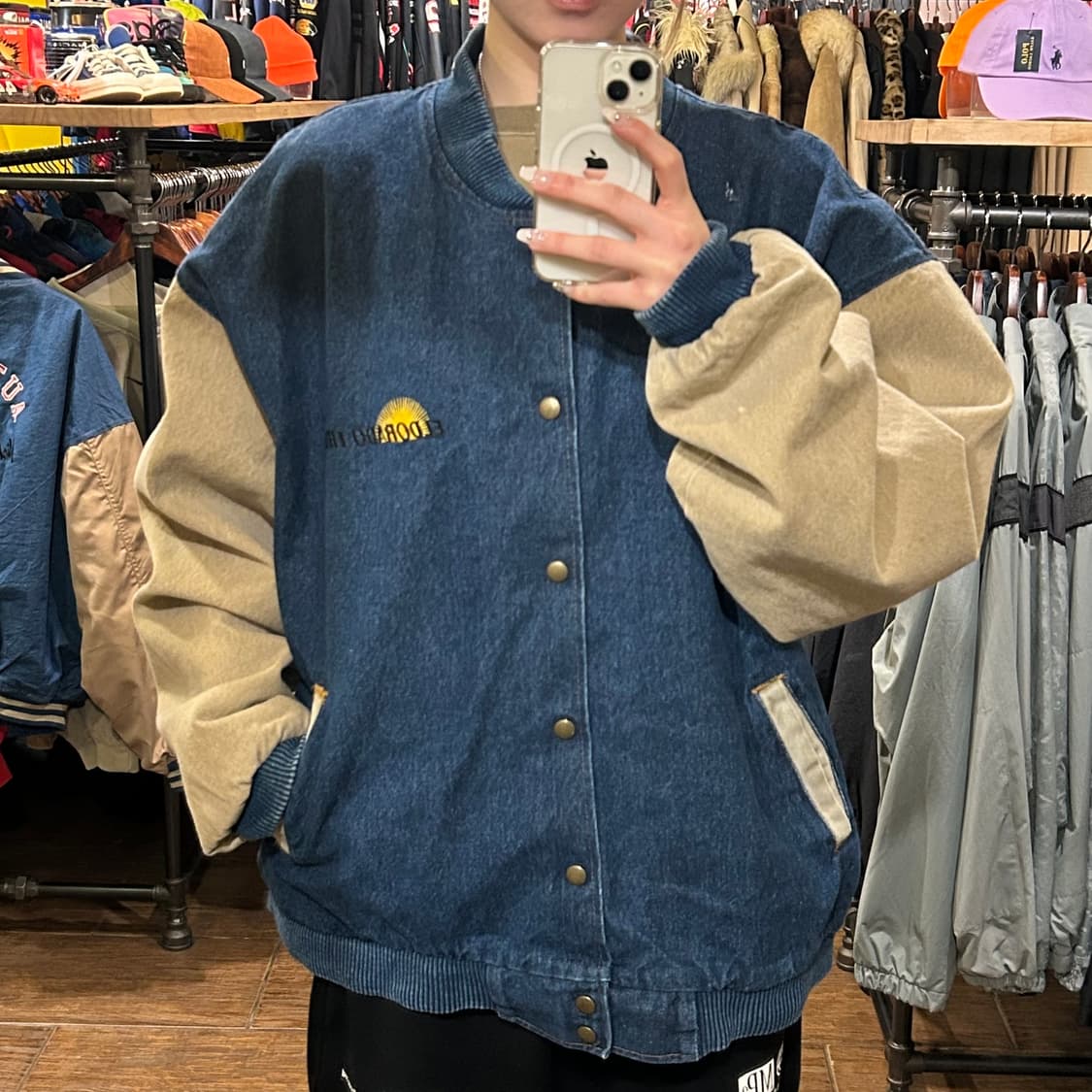 [HI] VTG 데님 바시티 진청  상품이미지2