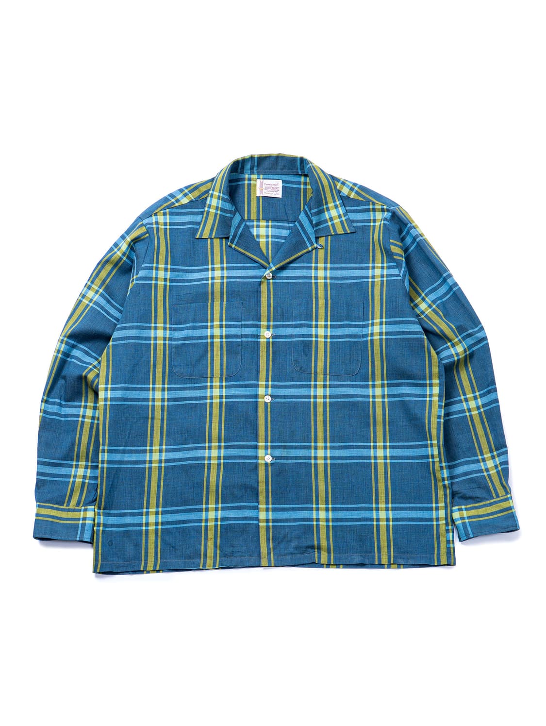 60s Towncraft Loop Collar Check Shirt 상품이미지1