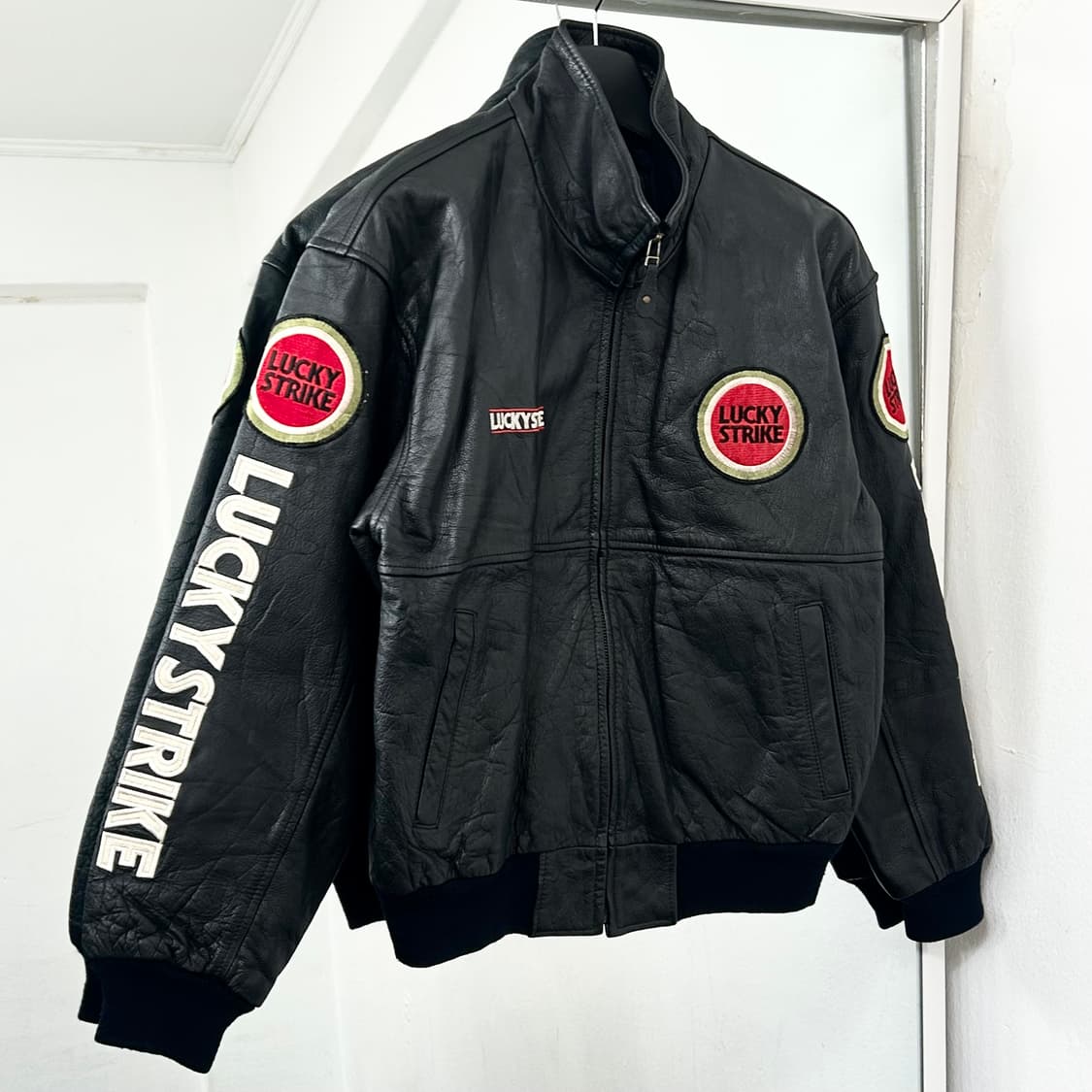 Lucky Strike 소가죽 봄버 자켓 상품이미지6