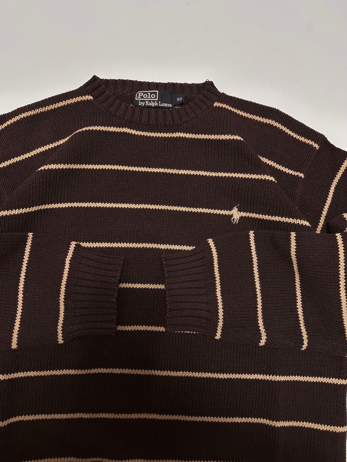 폴로 랄프로렌 브라운 코튼 니트 상품이미지3